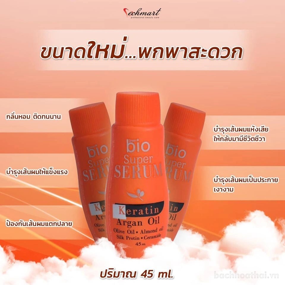 Serum dưỡng tóc Green Bio Super Serum Keratin Argan Oil