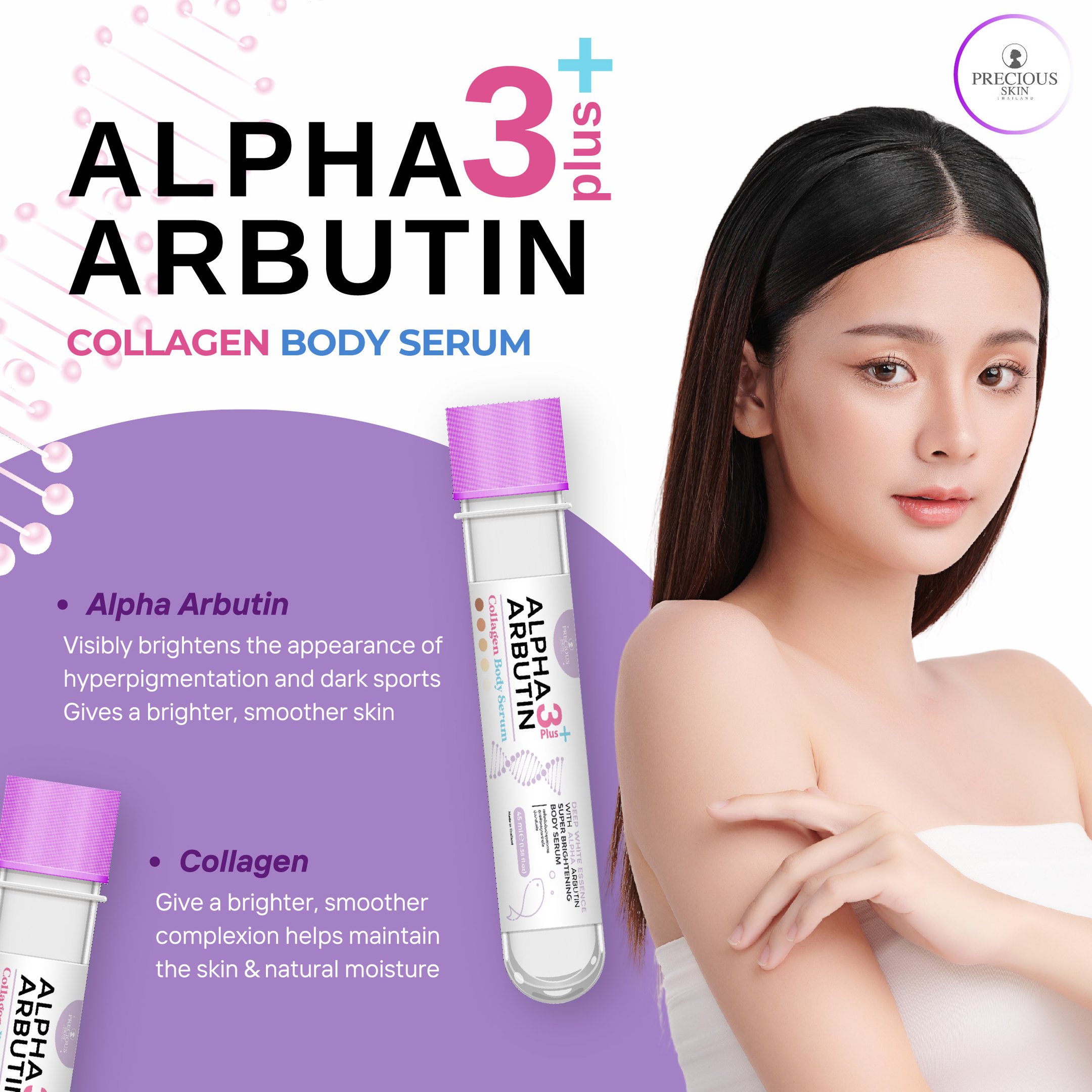 Chai Alpha Arbutin 3+ Plus của Precious Skin Thailand